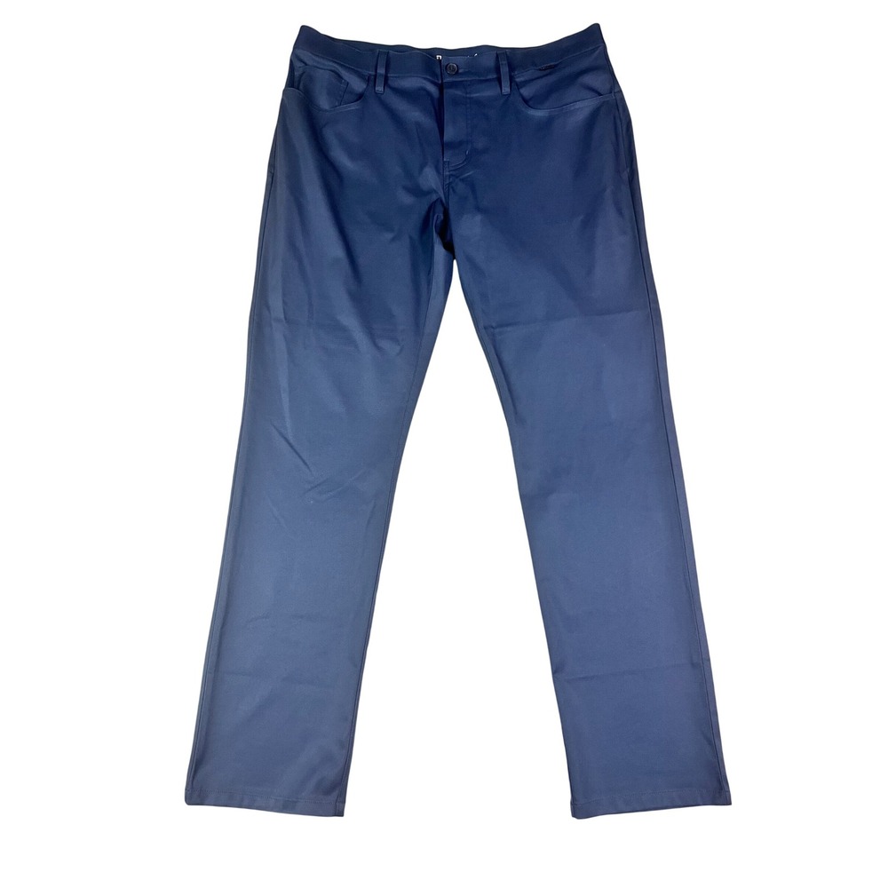 TravisMathew Mens Navy Blue Performance Golf Pants Trousers 36* 1MT445 Solid